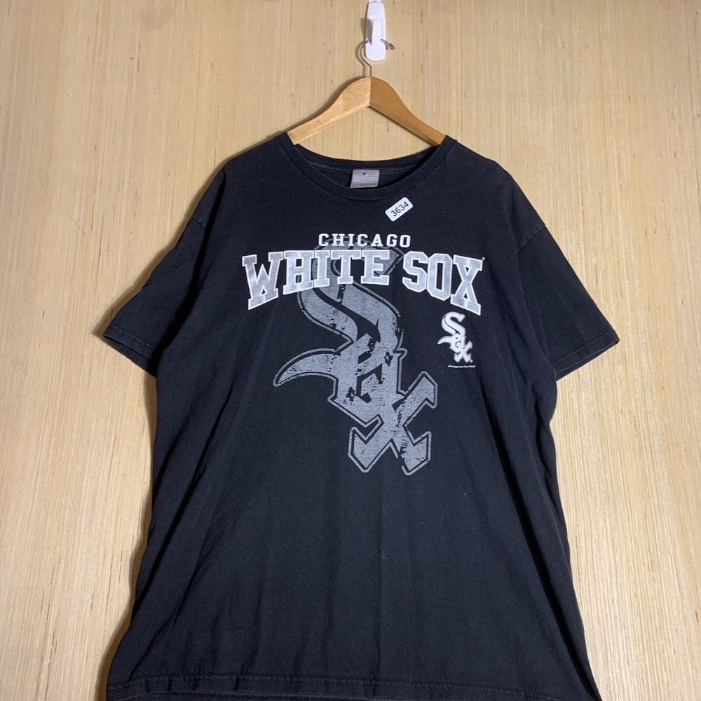 Chicago White Sox Shirt Adult Extra Large Black Short Sleeve Men's Graphic Print - Picture 2 of 16